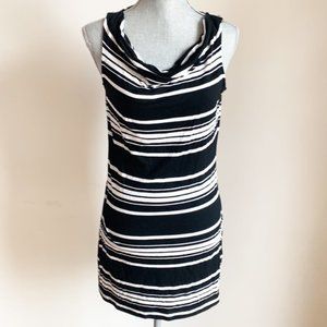 White House Black market striped scoop neck sleeveless mini dress